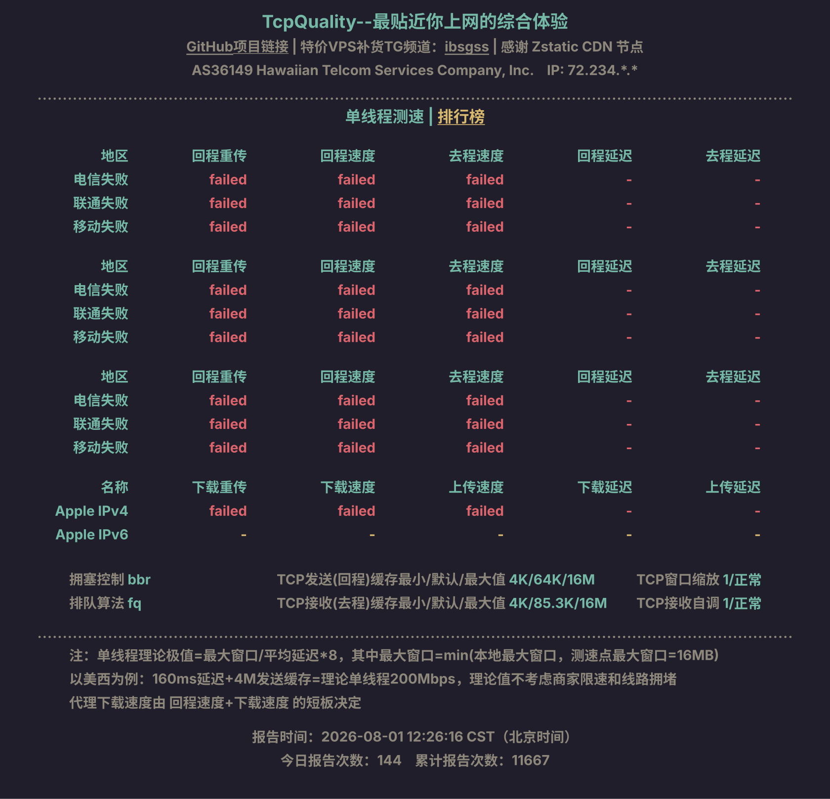 单线程测速